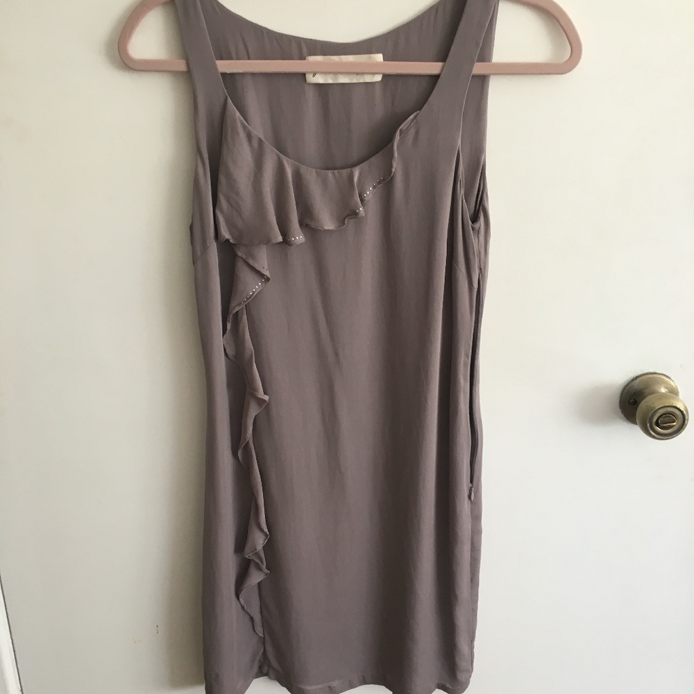Graham & Spencer Grey Lavender Silk Shift Dress